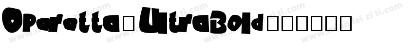 Operetta8 UltraBold字体转换